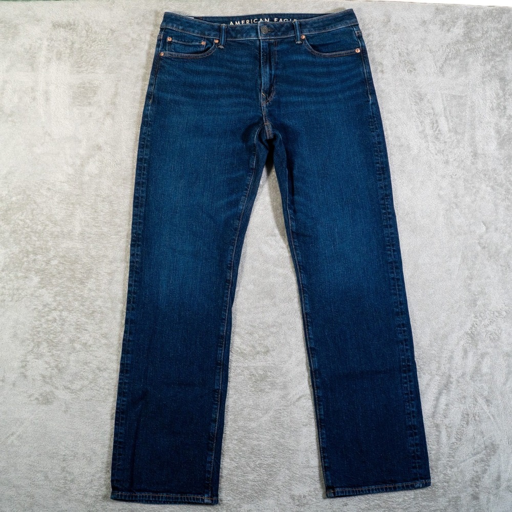 American Eagle Jeans Mens 33x34 Blue Original Bootcut Dark Wash Casual